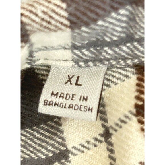 Jachs Mens XL Checkered Long Sleeve Button Down Shacket‎ Shirt - Picture 5 of 12